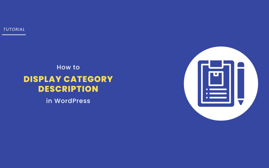 How to Display Category Description in WordPress