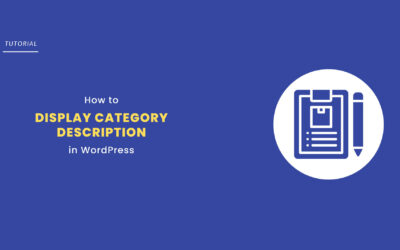 How to Display Category Description in WordPress